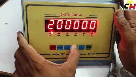 CALIBRATION OF MEGA TEST MT-150 COMPRESSIVE STRENGTH MACHINE INDICATOR |CALIBRATION WORLD PK |