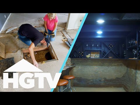 Dave & Jenny Find A Hidden Basement And Turn It Into A Wine Cellar | Fixer To Fabulous