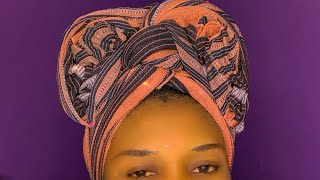 The easiest way to achieve this two sides ruffles gele