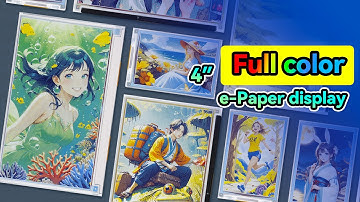 e-Paper display in 4", Spectra 6 (E6) full colors, SPI communication, 600×400 pixels