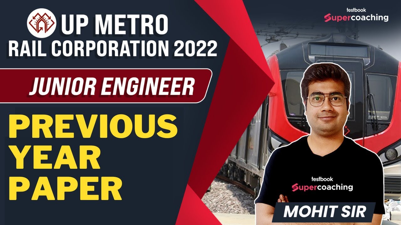 UP MRC Vacancy 2022 | UPMRC Previous Year Paper | UP Metro Rail Corporation 2022 | By Mohit Sir