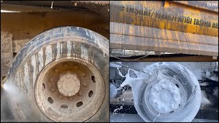 Çamura Batmış Hafriyat Kamyonu YIKADIK! How to wash Muddy Excavation Truck? Detailing Deep Clean 🤤