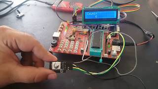Rotary Encoder Module interfacing with pic16f877a microcontroller