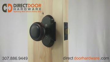 Emtek Norwich Knob with Style 8 Rosette in Oil Rubbed Bronze