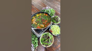 Cá Kho Lạt Xoài Bằm, Rau Sống #shorts #mộtthoángquêhương #monanviet #food