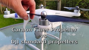 DJI Phantom 3 Standard - Carbon Fiber Propellers vs. Standard Propellers test
