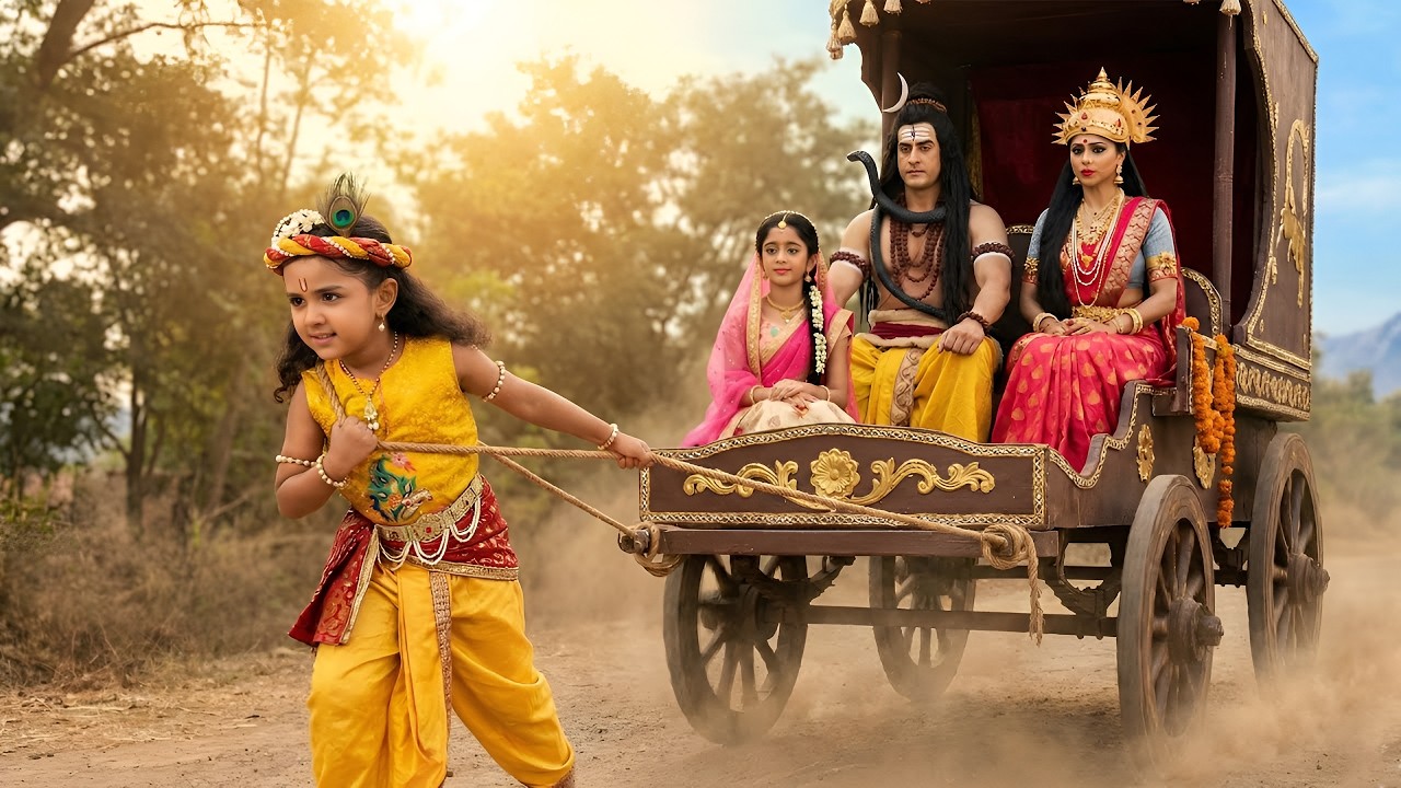 बाल कान्हा ने रथ में बैठा कर महादेव को अपने घर लाये | यशोमती मईया के नंदलाला | Shree Krishan