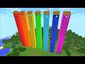 Minecraft DON'T ENTER TALLEST COLORFUL HOUSE IN MINECRAFT! DANGEROUS MOBS INSIDE ! Minecraft Mods