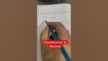 Hexadecimal to decimal conversion #shortvideos #shorts