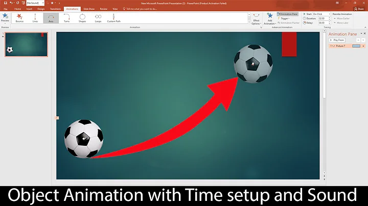 PowerPoint animation move object from one point to another
