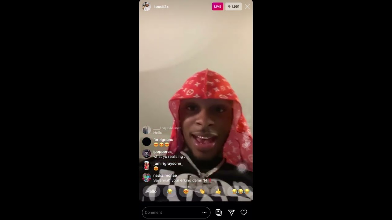 Toosii2x On IG Live **MUST WATCH**