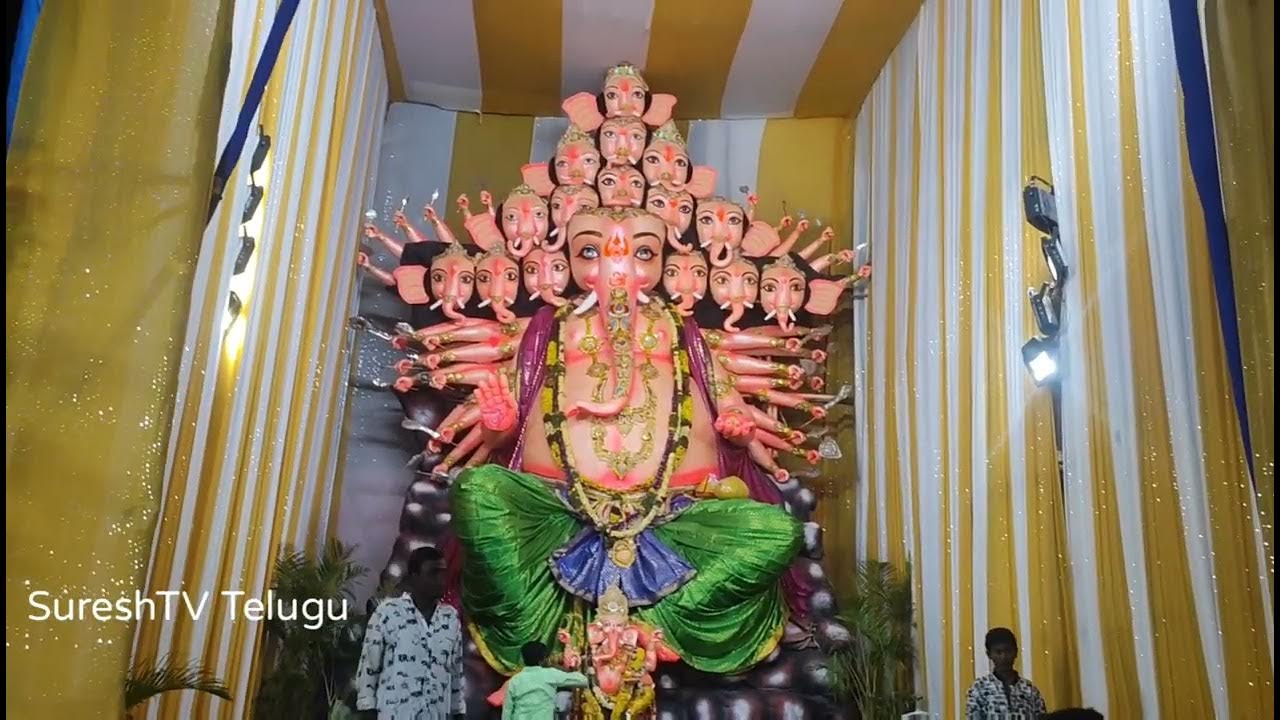 Sri Ganesh Yuva Baktha P&T Colony Biggest Ganesh 35 Feets Big Eco