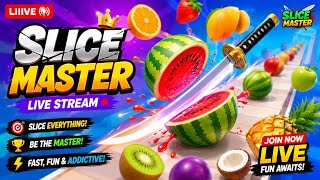 🔥 SLICE MASTER LIVE 🔪🍉 | Can I Reach the FINAL LEVEL 😱🎮