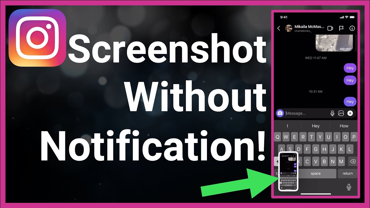 Screenshot Instagram Story DM WITHOUT Notifications YouTube