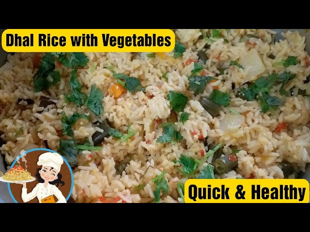 Vegetable Dal Rice in Tamil / Veg Rice with Dhal / Healthy Lunchbox Recipe / காய்கறி பருப்பு சாதம் | Food Tamil - Samayal & Vlogs