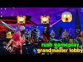 grandmaster lobby full rush gameplay!!! hip-hop bundle !! garena free fire 🔥!!