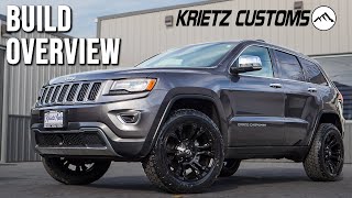 BUILD OVERVIEW: Lifted Diesel Jeep Grand Cherokee | 2.5 Inch Rough Country Lift | Fuel Vapor Wheels
