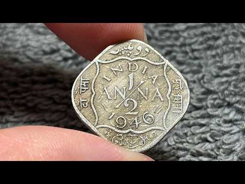 1946 India Half Anna Coin • Values, Information, Mintage, History, and More