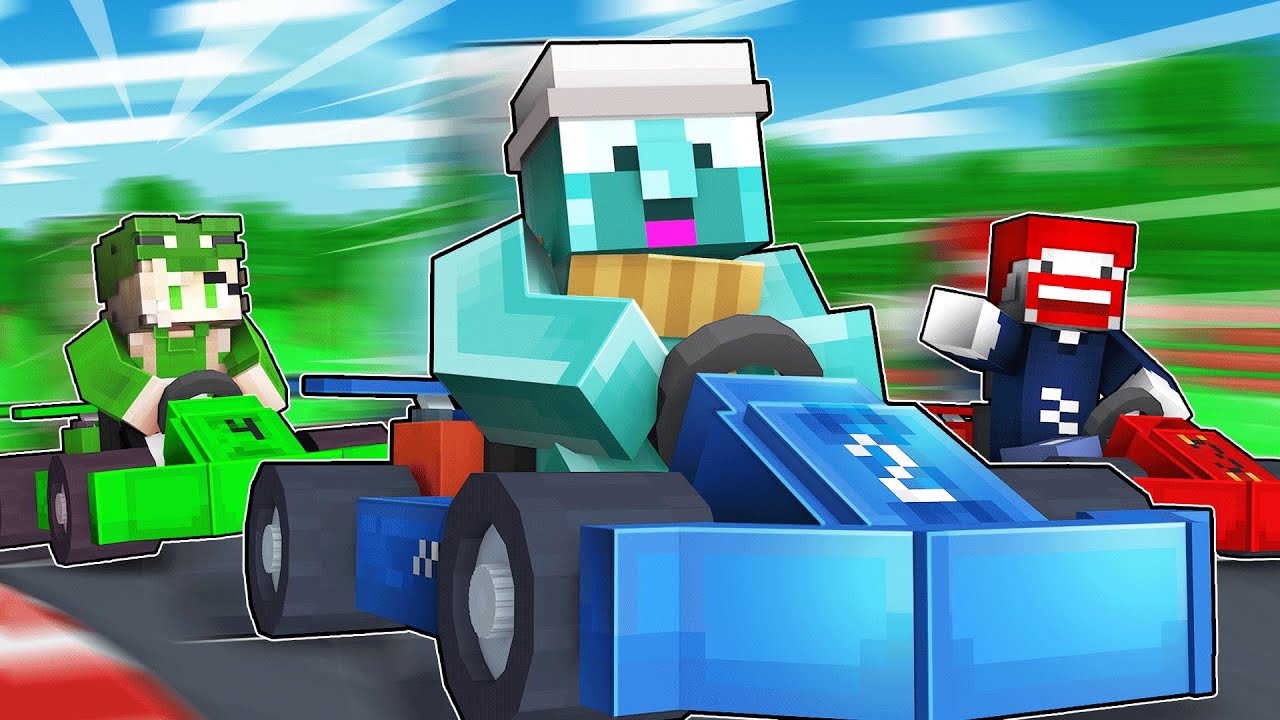 MARIO KART RENNEN IN MINECRAFT FREUNDE!!!