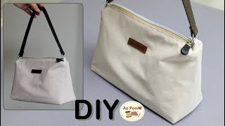 How to make a handbag with zipper | Pouch bag