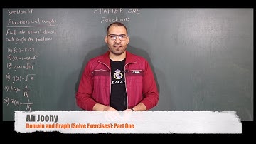 1.9- Functions & Their Graphs/Domain & Graph/ Solving Exercises 15,16 & 17 (English):Part One