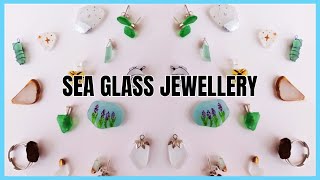 QUICK AND EASY CRAFTS USING SEA GLASS | BEGINNER FRIENDLY BEACH GLASS JEWELLERY