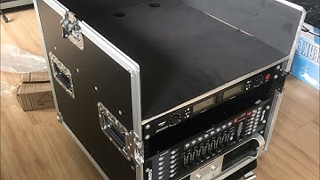 Tủ âm thanh 8u có ngăn để bàn mixer 70x53x67cm có bánh xe tiện lợi.