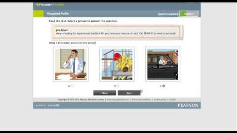 Pearson English Placement Test