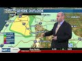 Temperatures fall, as we will dry out, for the rest of the workweek and through the weekend