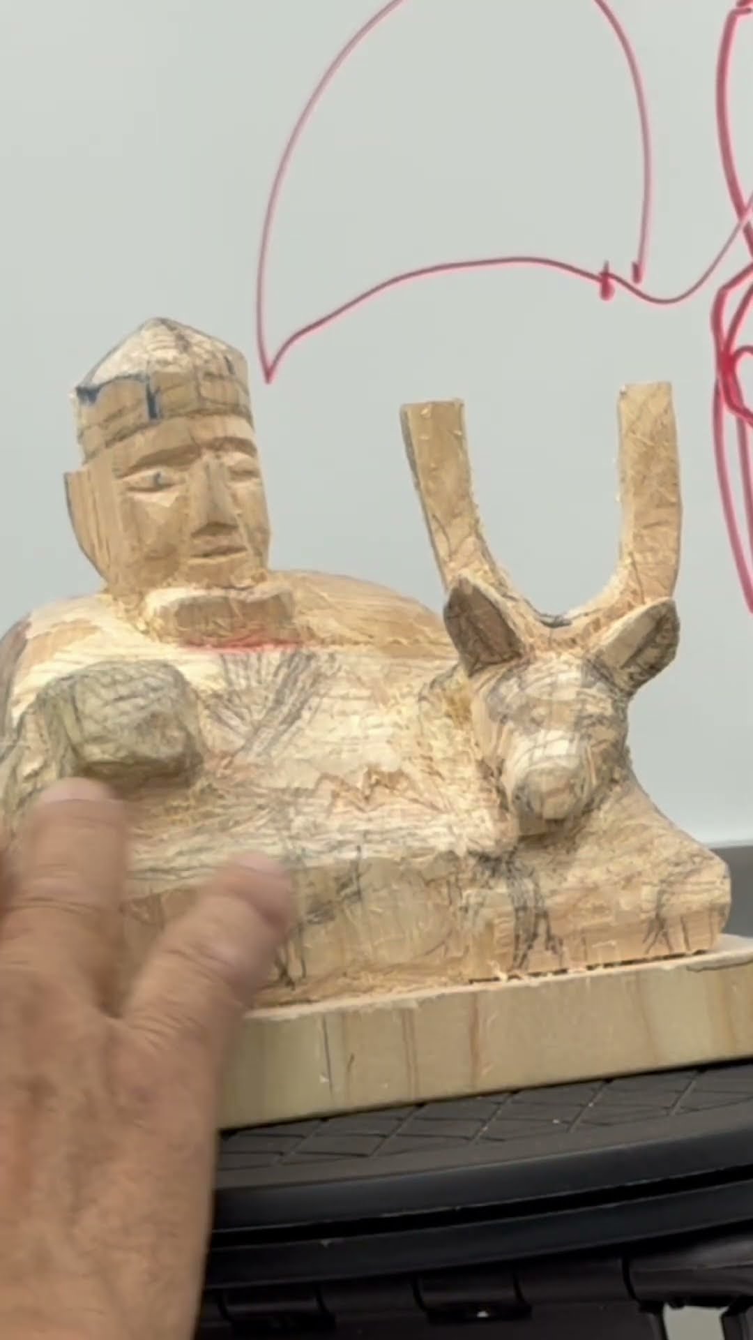 K氏による彫刻 Challenge Buddha Sculpting 5430: Jurojin
