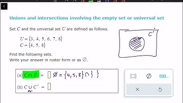 Unions and intersections involving the empty set or universal set