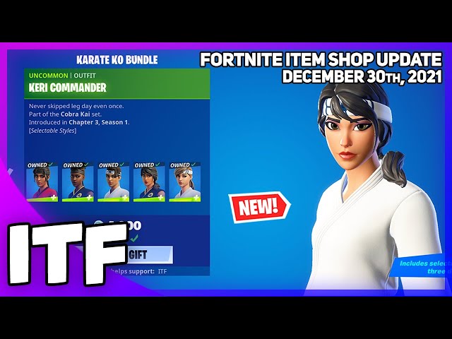 Conjunto Cobra Kai chega ao Fortnite