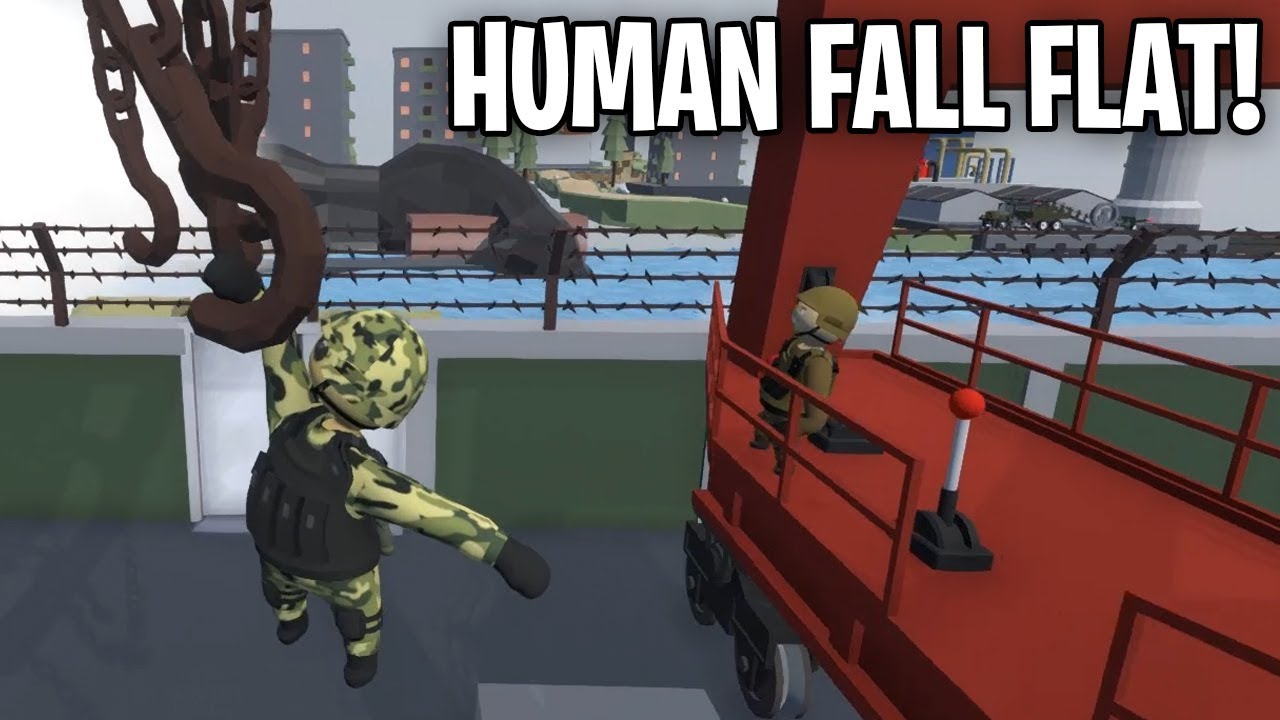 2 SOLDIERS NEEDS TO ESCAPE BOOTCAMP in HUMAN FALL FLAT