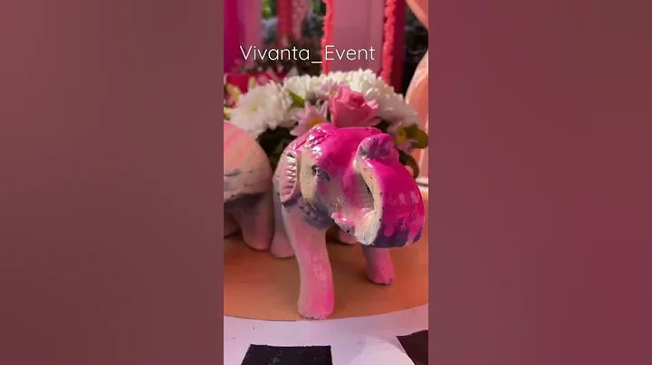 Stage Haldi Pink Theme Decor || Vivanta Event Management ||Dm For Order 👍👍#shorts #decor