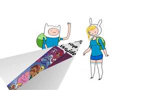 Adventure Time Finn \& Jake\/Fionna \& Cake Comparison side by side