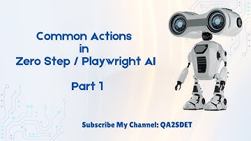 Playwright ZeroStep AI : Learn Common Actions  in Plain English without Writing Locators.