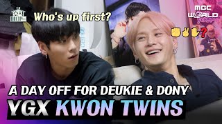 [C.C] A sudden Gift Battle🎁? How Kwon Twins spend their day off #YGX #DEUKIE #DONY