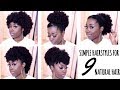 9 QUICK HAIRSTYLES FOR SHORT TO MEDIUM NATURAL HAIR (TYPE 4A/ 4B/ 4C)