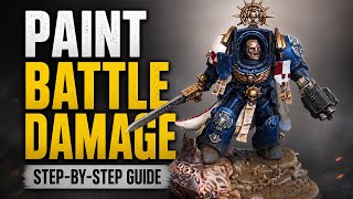 How to EASILY Paint Battle Damage on Space Marines