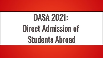 DASA 2021 Admission: Application Form, Exam Dates, Eligibility, Syllabus, Pattern, Admit Card