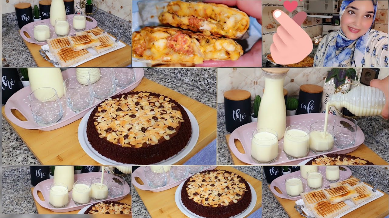 وصفات رمضان افكار لفطور وسحور🌛دناب منزلي بنكهة الموز كيكة بالشكلاط خطيرة وطاكوس مكست رائعة 