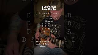 5 Leaf Clover - Luke Combs (guitar lesson)