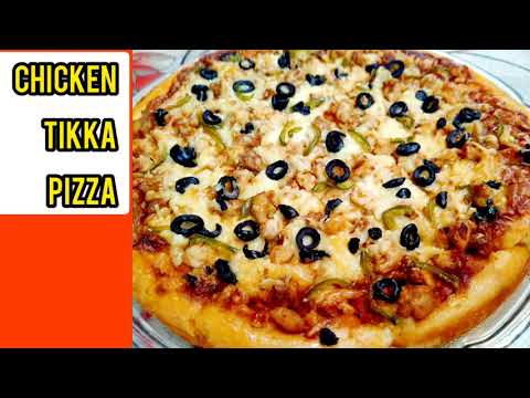 Chicken Tikka Pizza | Dominos Pizza | How to make soft Pizza Dough | Samia's Kitchen