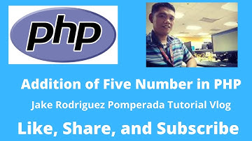 Addition of Five Numbers in PHP