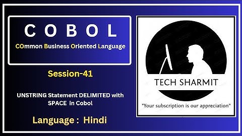 UNSTRING Statement with SPACE | UNSTRING Statement in COBOL  | Cobol |