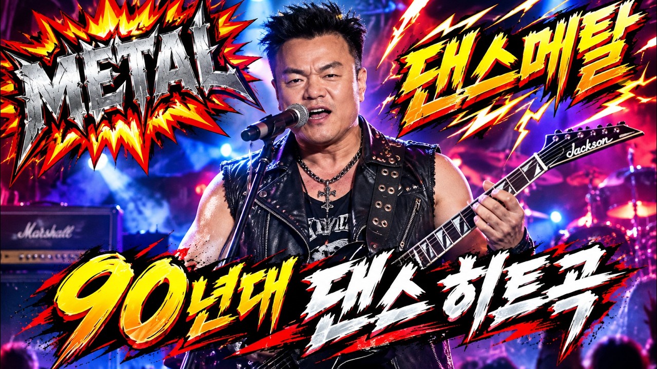 [90's 댄스 메탈] 🤘 90년대 댄스 히트곡 메탈 커버/리메이크 플레이리스트 | 추억의 K-Pop을 락 스피릿으로! | [AI COVER]