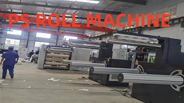 PS foam sheet extrusion machine factory live video
