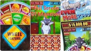 Full screen of Mansions on Huff n’ Even More Puff! #slots #casino #slotmachine