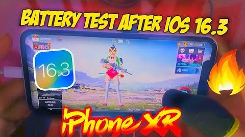 🔥iPhone XR Battery Drain Test After iOS 16.3 | 100% to 0% = Time?