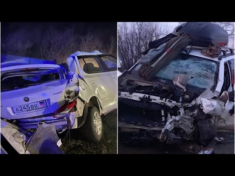 14.04.2024г- «В секунду не стало отца, и сына». Жуткое ДТП с "Skoda" и "Haval" в Саратовской области